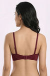 Zivame Padded Non Wired 3/4th Coverage Tshirt Bra - Tawny Port — thumbnail 2